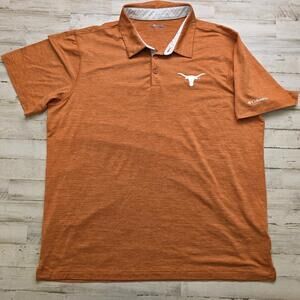 University Of Texas Longhorns Columbia Sportswear Polo Shirt XL Golf Football